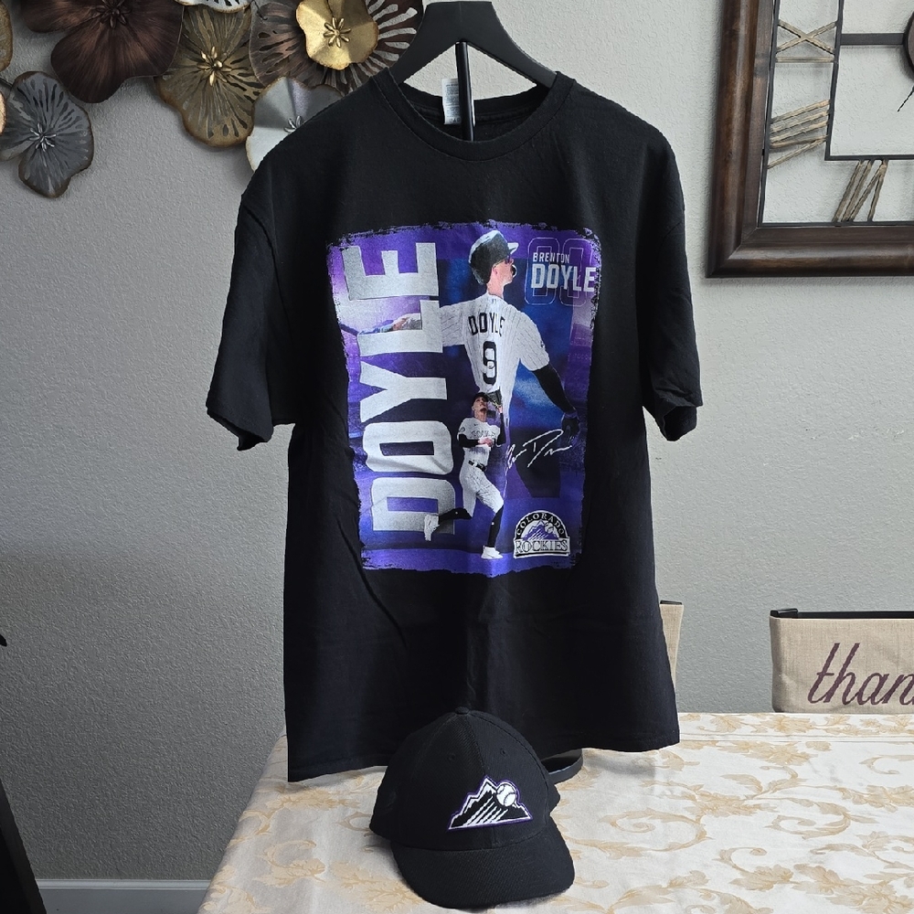 Colorado Rockies Tee & Hat Bundle